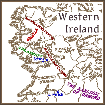 Map of Western Ireland